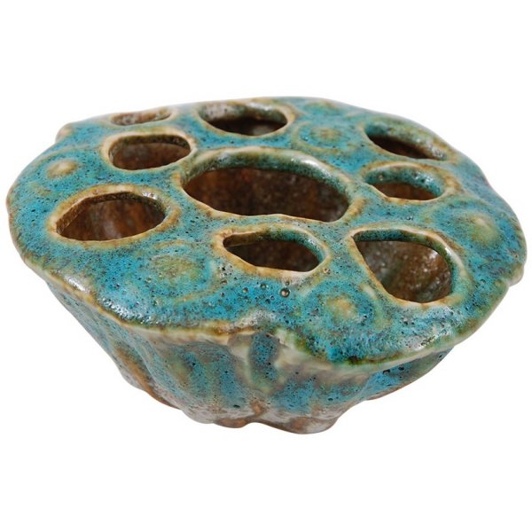 Vase lava coral small