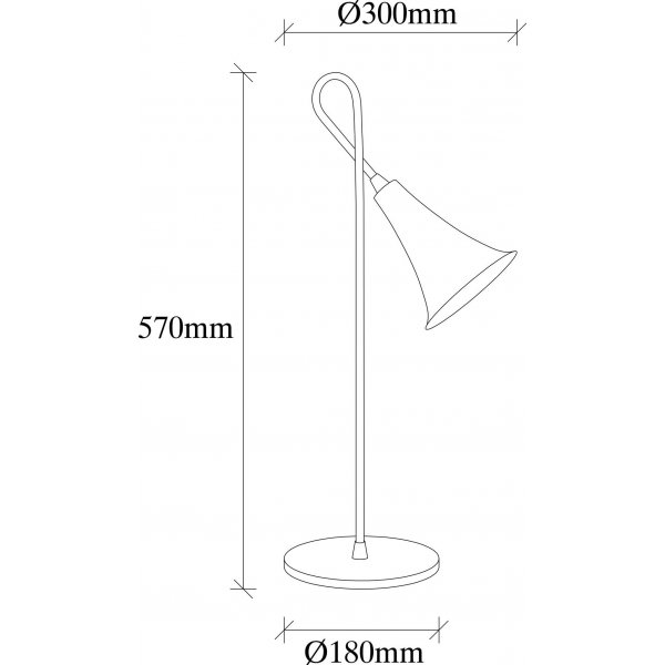 Sarmal bordlampe - Gull