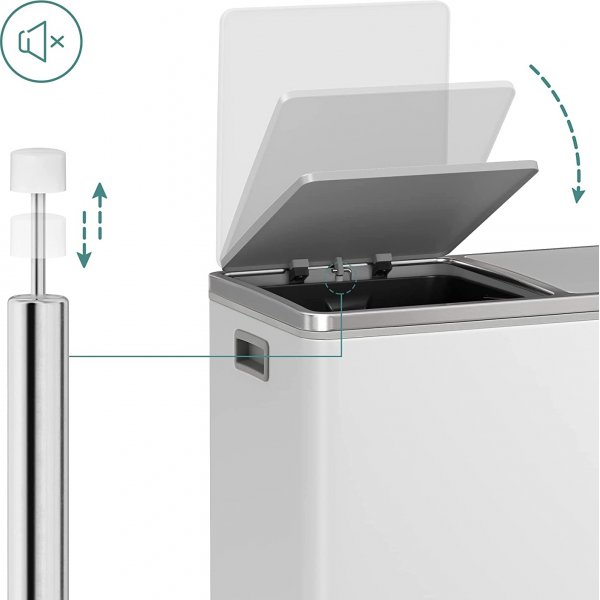 Daloa avfallsbeholder 60 l - Hvit Daloa avfallsbeholder 60 l - Hvit