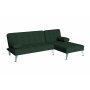 Sovesofa med divan i grnn flyel