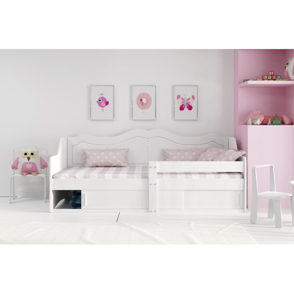 Julia sprinkelseng 80 x 160 cm - Hvit Julia sprinkelseng 80 x 160 cm - Hvit