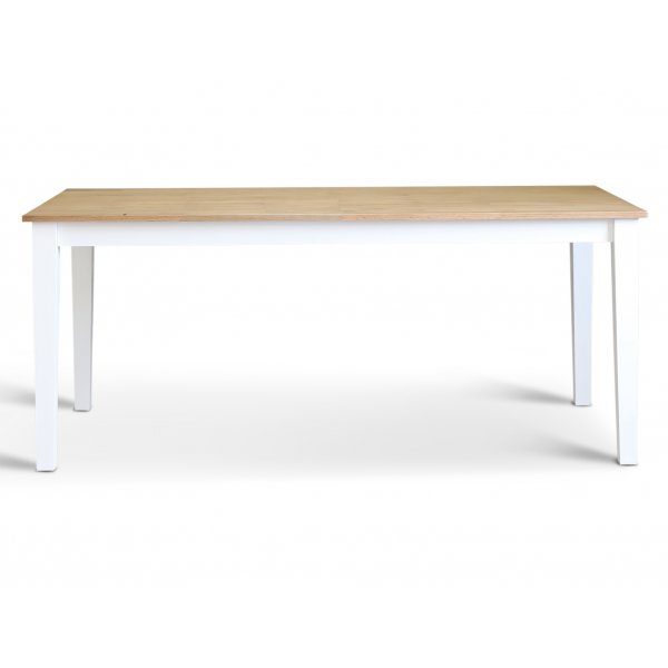 Annika spisebord 180 cm - Hvit / Oljet eik