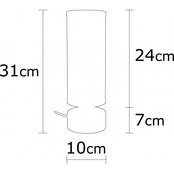 Amason bordlampe - Svart