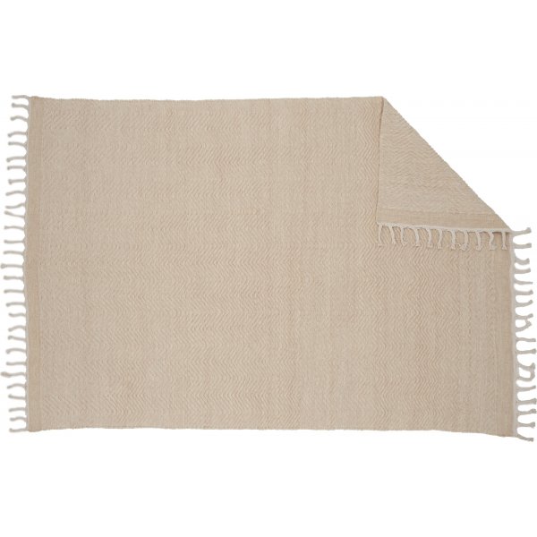 Loke teppe - hvit/beige Loke teppe - hvit/beige