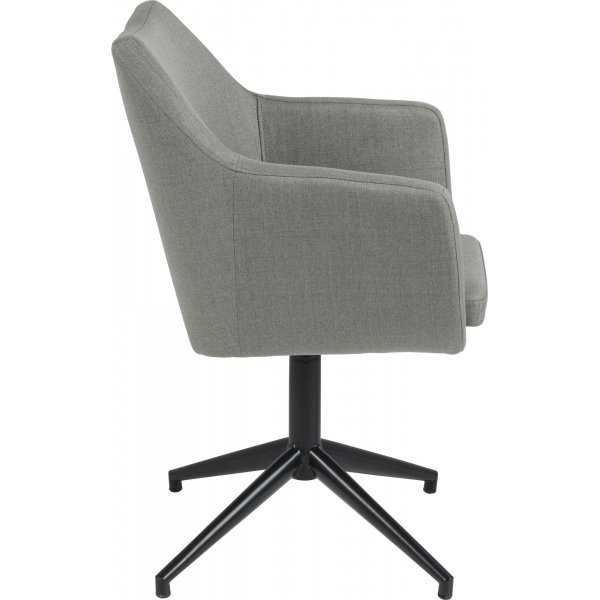 Nora lenestol - Lys grå/sort Nora lenestol - Lys grå/sort