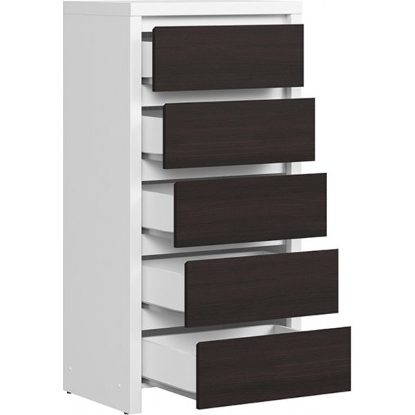 Kaspisk kommode 56 x 112,5 cm - Hvit/wenge