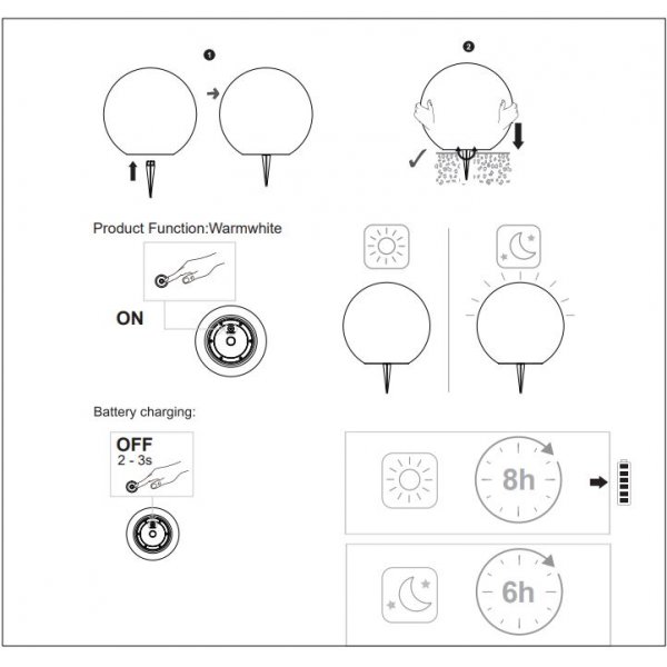 Lifon lampesett - Hvit Lifon lampesett - Hvit