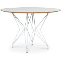 Zoo spisebord Ø118 cm - Hvit / Hvit laminat HPL Zoo spisebord Ø118 cm - Hvit / Hvit laminat HPL