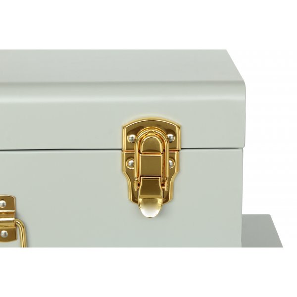 Matteus koffert X 2 (lysegrå | messing) Matteus koffert X 2 (lysegrå | messing)