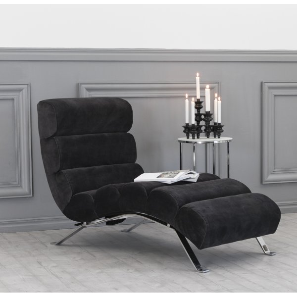 Fällfors liggelenestol - Antrasitt fløyel Fällfors liggelenestol - Antrasitt fløyel