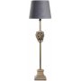 Lvehode Bordlampe 40cm - Antikk messing