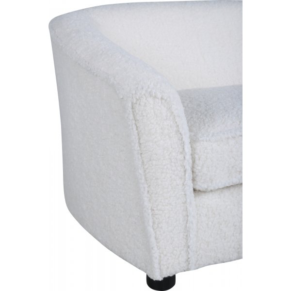 Moon barnesofa - Hvit teddy