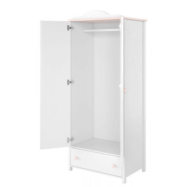 Stephany garderobe - Hvit/rosa Stephany garderobe - Hvit/rosa