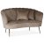 Kingsley 2-seter sofa - Beige flyel / Messing