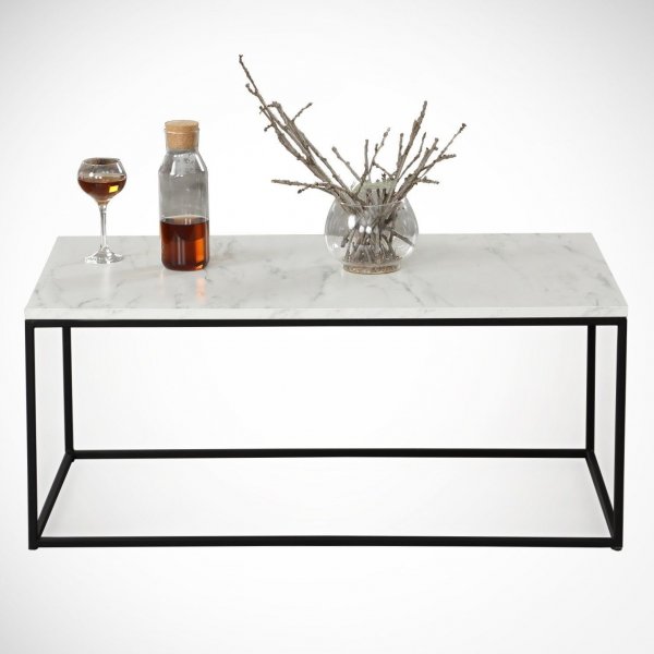Cosco salongbord - Hvit/svart Cosco salongbord - Hvit/svart