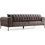 Siesta 3-seters chesterfield sofa - antrasitt