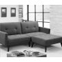 Eddy sovesofa - Mrk gr/svart