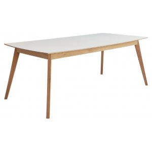 Millie spisebord 180-230 cm - eik / hvit Millie spisebord 180-230 cm - eik / hvit