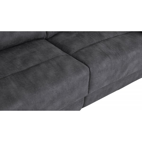 2-seters lenestolsofa ekstra bred i grått - 197 cm 2-seters lenestolsofa ekstra bred i grått - 197 cm