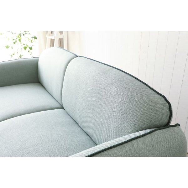 Catta 3-seters sofa med fotskammel - Lysegrøn + Tekstilrens for møbler Catta 3-seters sofa med fotskammel - Lysegrøn + Tekstilrens for møbler