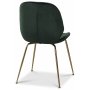 Deco velvet stol - Grnn / Messing
