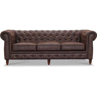 Chesterfield Cambridge 3-seters sofa - Vintage stoff