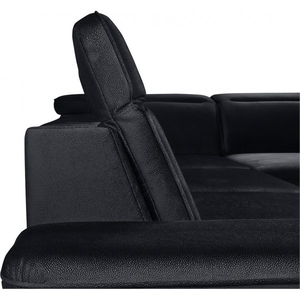 Darby hjørnesovesofa høyre - Svart Darby hjørnesovesofa høyre - Svart