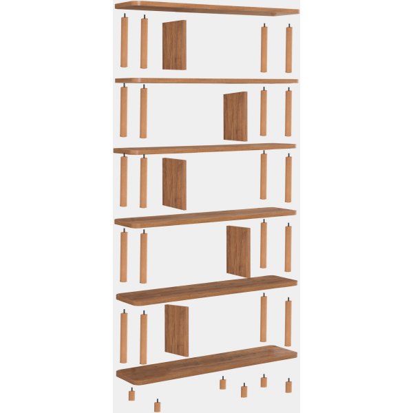 Meta bokhylle - Furu