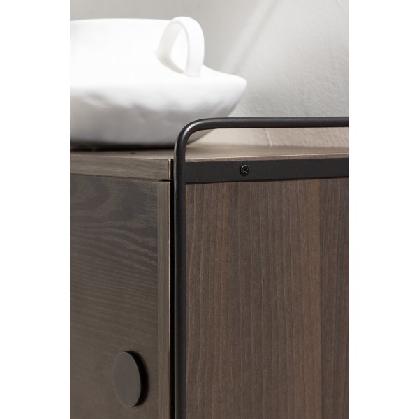 Paris veggskap 48 x 122 cm - Sort/Mocca Paris veggskap 48 x 122 cm - Sort/Mocca