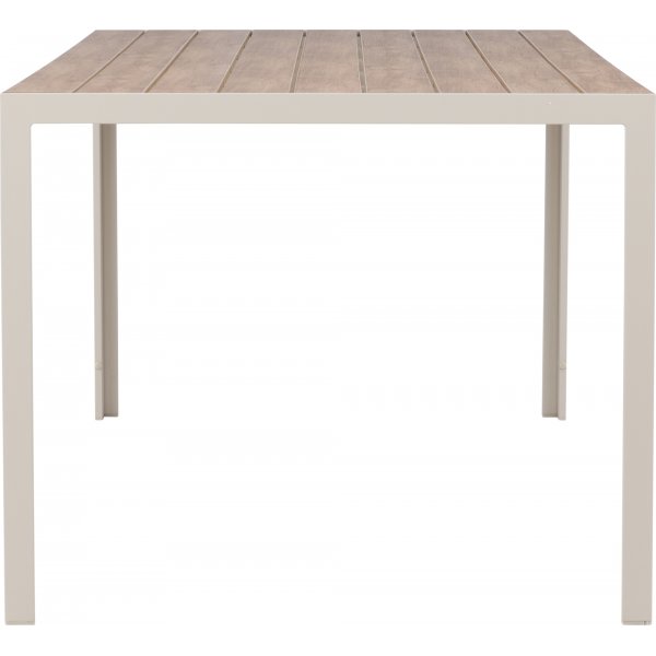 Utebord 205 x 90 cm beige / Teak-look - Copacabana Utebord 205 x 90 cm beige / Teak-look - Copacabana