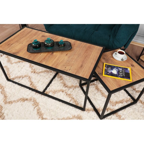 Atlantis salongbord - Valnøtt/svart Atlantis salongbord - Valnøtt/svart