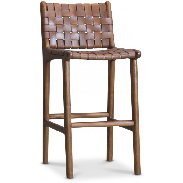Porto barstol - Konjakk / Teak