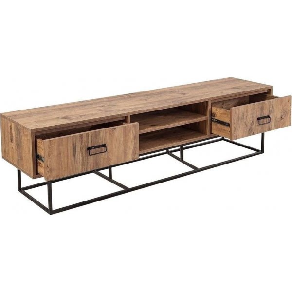 Quantum Silva mediebenk, 180 cm - Furu/svart Quantum Silva mediebenk, 180 cm - Furu/svart