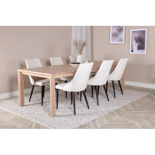Slott forlengelsesbord, 170-250 cm - Lys eik Slott forlengelsesbord, 170-250 cm - Lys eik
