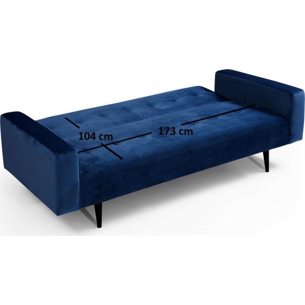 Derry 3-seters sofa - Marineblå Derry 3-seters sofa - Marineblå