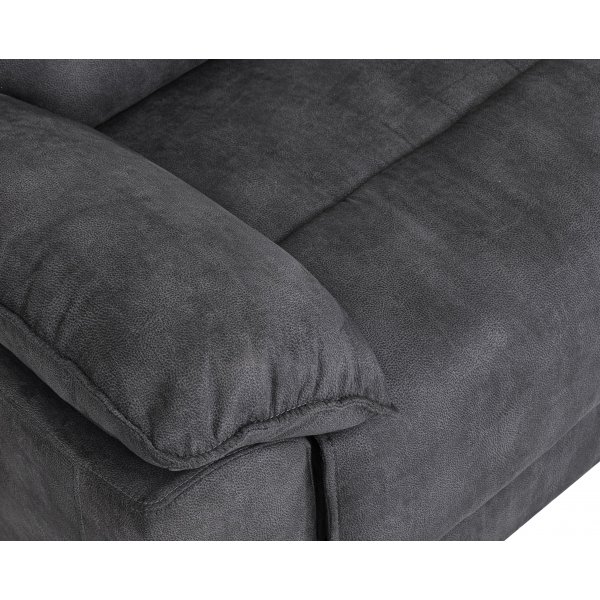 2-seters lenestolsofa ekstra bred i grått - 197 cm 2-seters lenestolsofa ekstra bred i grått - 197 cm