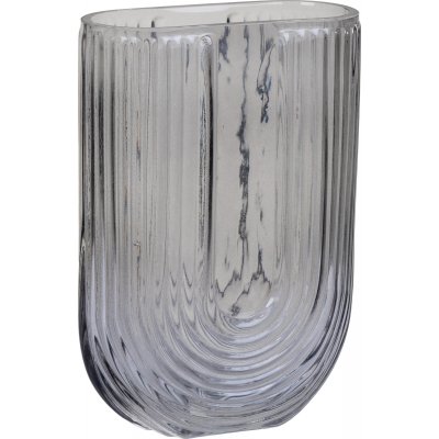 Florero vase u-form - Røkt glass