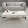 Lyon salongbord 105 x 60 cm - Krem/svart