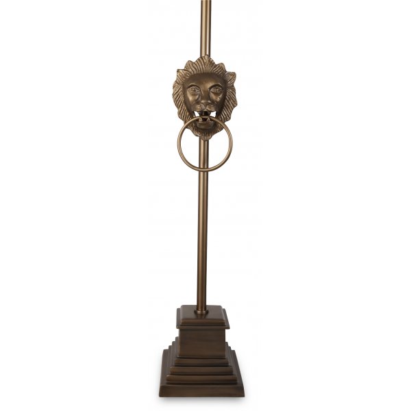 Lvehode Bordlampe 60 cm - Antikk Messing