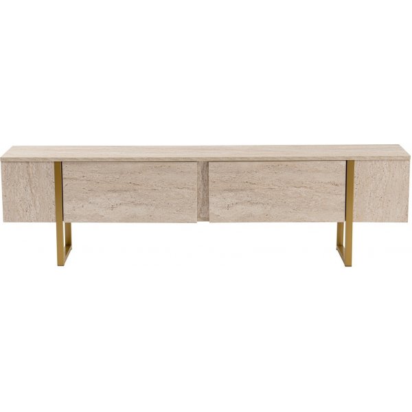 Serenity TV-stativ - Travertin/gull Serenity TV-stativ - Travertin/gull