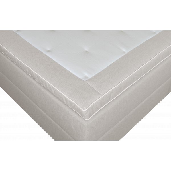 Seng 160x200 cm med oppbevaringsboks, beige