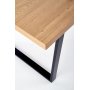 Gentofte spisebord 160 cm - Eik/sort
