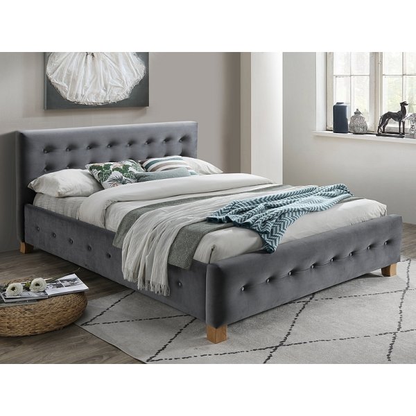 Cypress Velvet sengeramme 160x200 cm - Gr