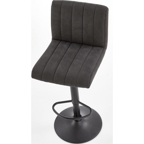 Elfrieda barstol - Mrkegr/svart