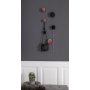 Giza Veggknapper for oppheng - Rosa / messing - 3 stk