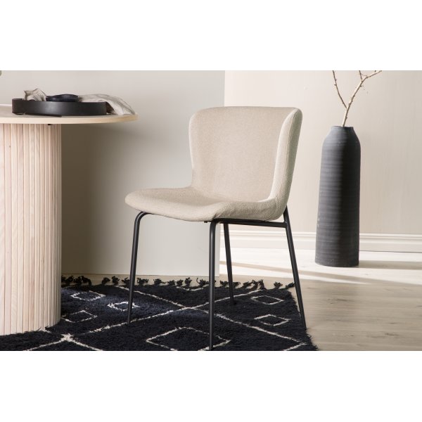 Modesto spisestol - Beige boucle Modesto spisestol - Beige boucle