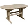 Ovalt Salt spisebord i teak, med sommerfuglfunksjon. 150-210 cm - Gr teak