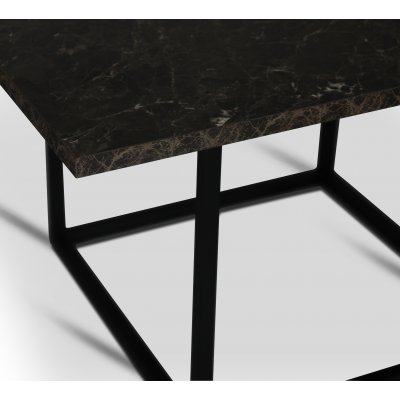 Sintorp spisebord, 120 cm - Svart/brun marmorimitasjon + Flekkfjerner for mbler