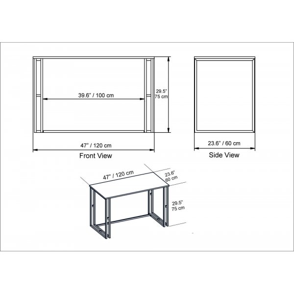 Alfa skrivebord - Hvit Alfa skrivebord - Hvit
