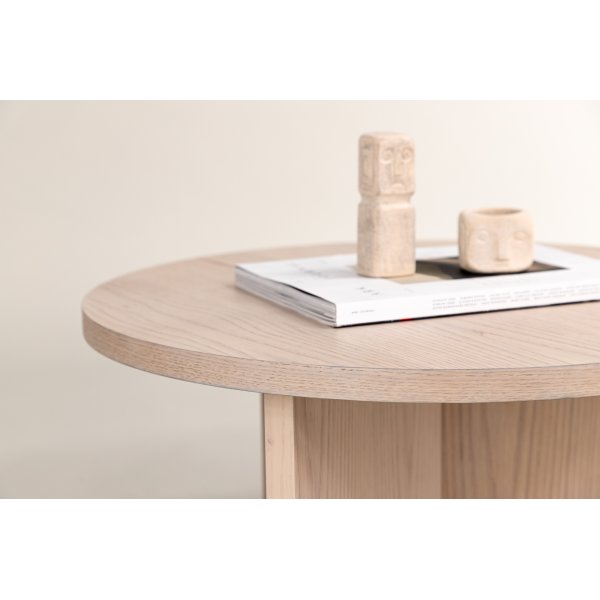 Melker salongbord 85 cm- Whitewash